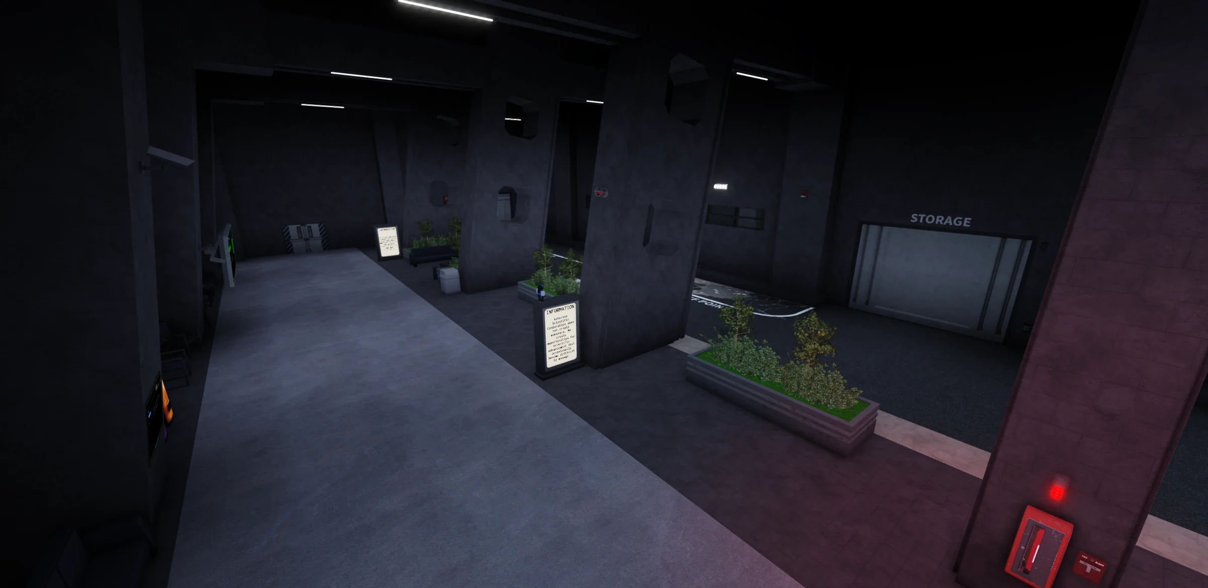 Lobby and storage